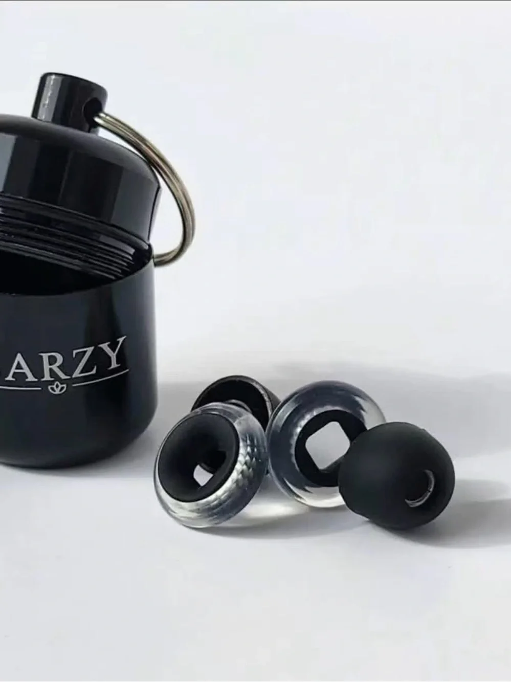 Black noise reduce Earbud Accessories Kit with Carrying Case